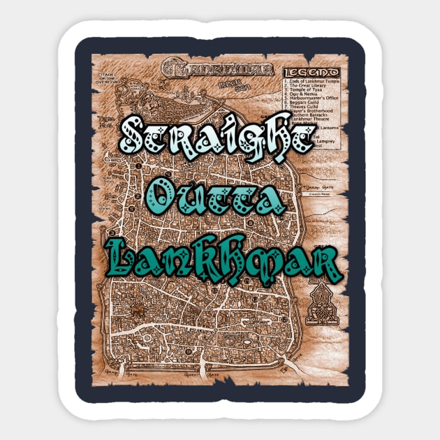 Straight Outta Lankhmar Sticker by zoesteve